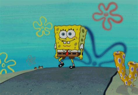 spongebob walking gif|spongebob moving pictures.